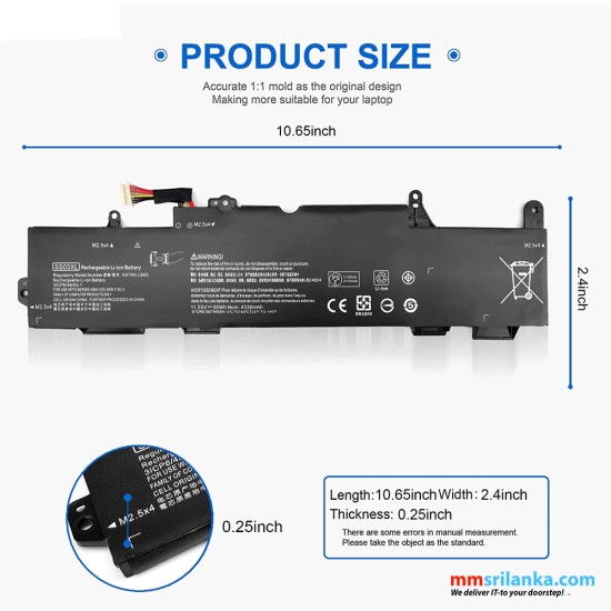 Hp Ss03xl 933321 855 Laptop Battery 6068